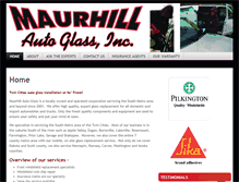 Tablet Screenshot of maurhillglass.com